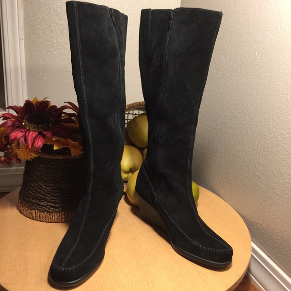 aerosoles tall black boots